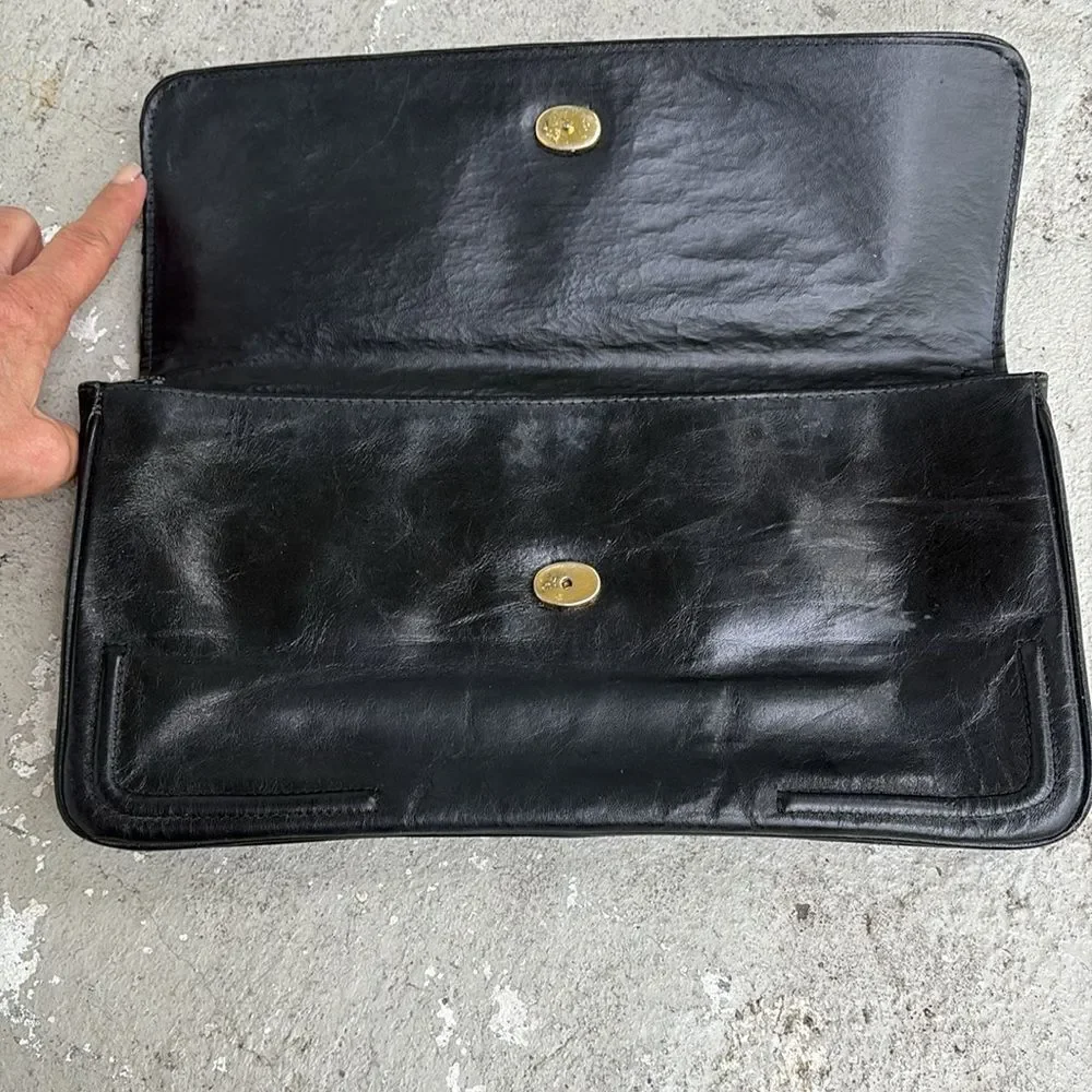 Birdies envelope leather clutch